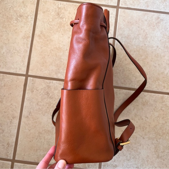 Vera Bradley Mesa Brown Big Sky Leather Backpack Bag - Picture 7 of 13